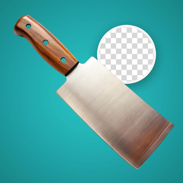 PSD psd knife on a table on transparent background