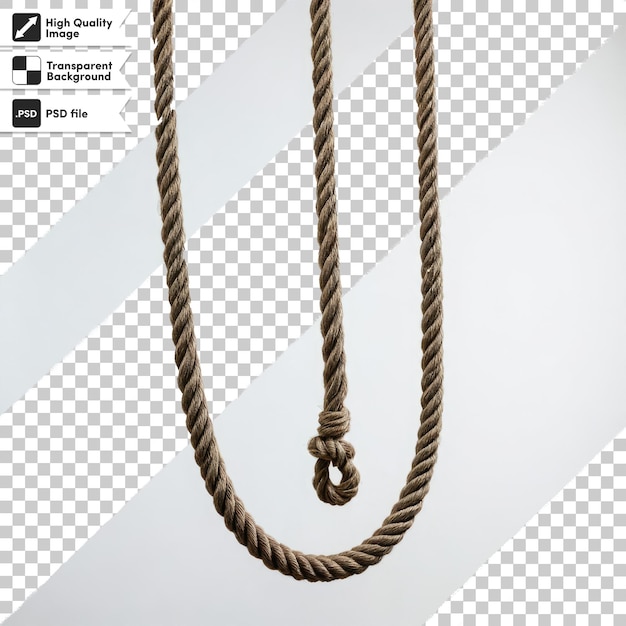 PSD psd knot on a rope on transparent background with editable mask layer