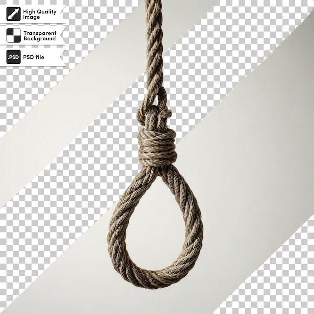 PSD psd knot on a rope on transparent background with editable mask layer