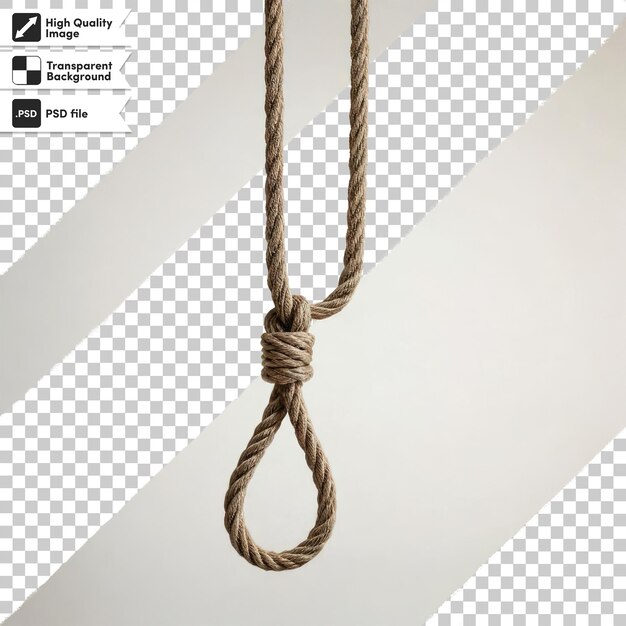 PSD psd knot on a rope on transparent background with editable mask layer