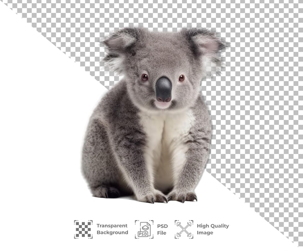 PSD psd koala animale isolato