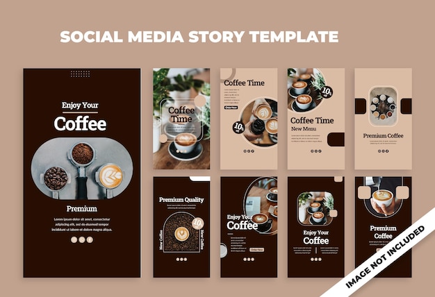 PSD koffie instagram postverhaalcollectie