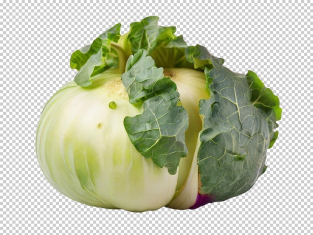 Psd kohlrabi png on a transparent background