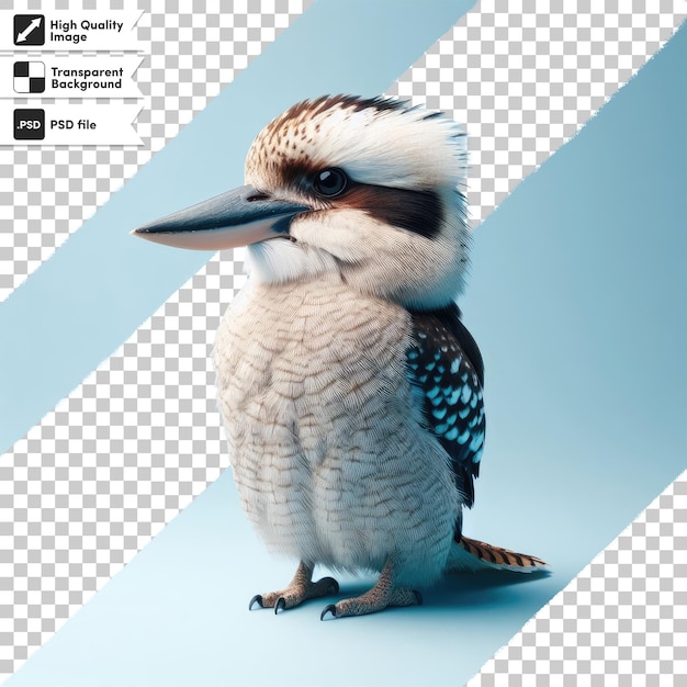 Psd kookaburra bird on transparent background