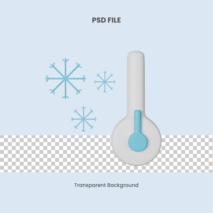PSD psd koude 3d icon illustratie