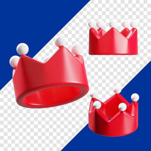 PSD psd kroon pictogram 3d rendering illustratie