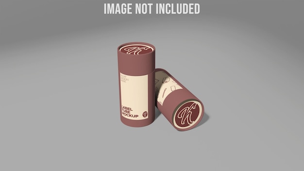 Psd Label Tube Mockup
