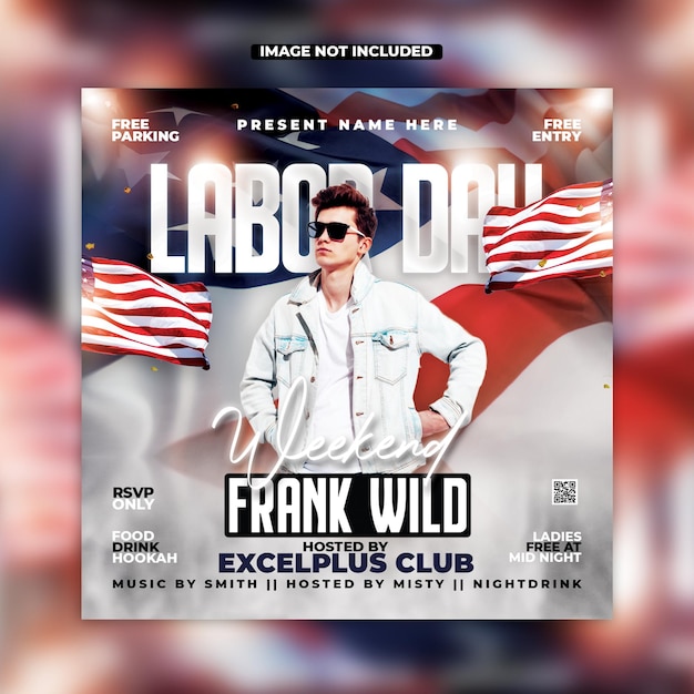 PSD psd labor day flyer template designs