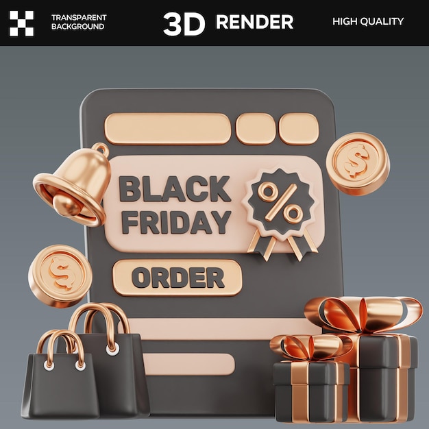 PSD Landing Page 3D-illustratie