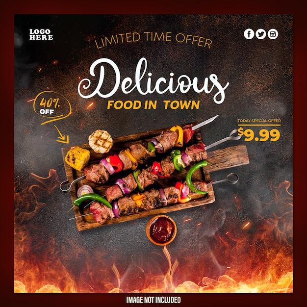 PSD-landingsside for grillfestmal