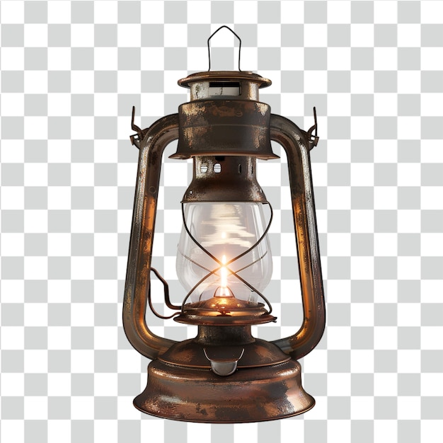 Psd lantern on transparent background