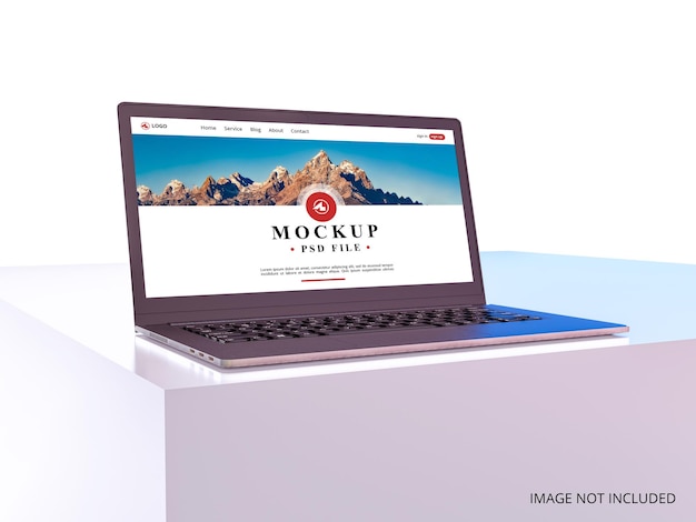 PSD laptop screen mockup