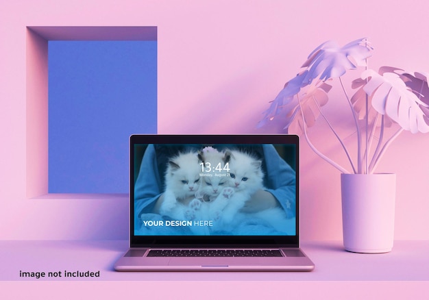 PSD laptop screen mockup
