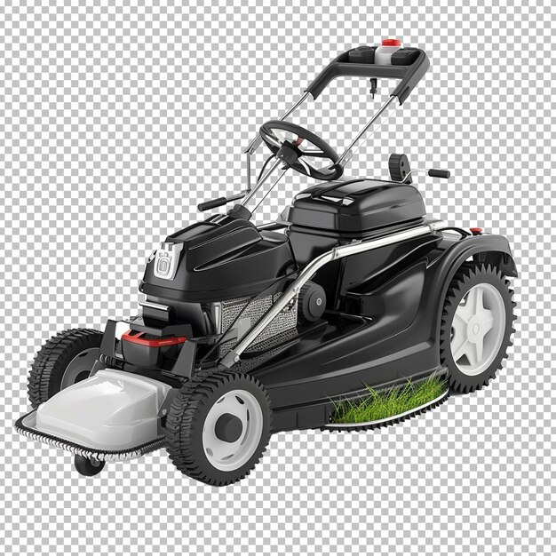 Psd lawn mower isolated on a transparent background