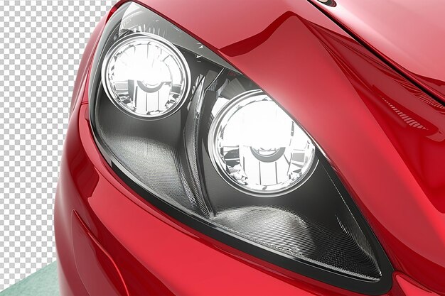 PSD psd led headlight on transparent background