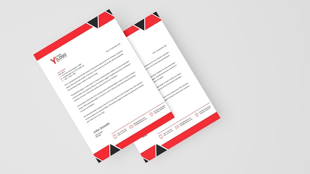 PSD psd letterhead mockup