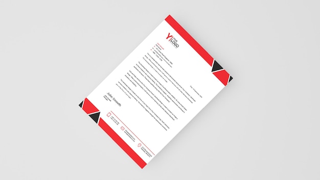 PSD psd letterhead mockup