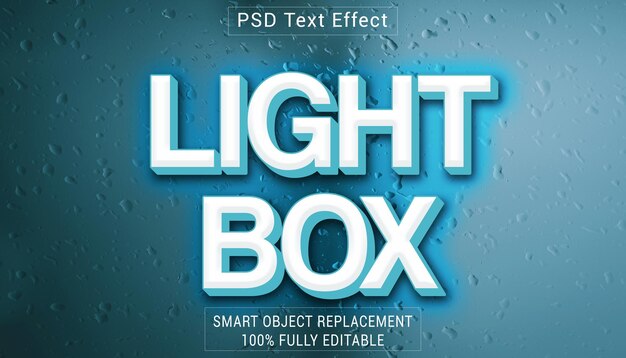 PSD psd light box 로고 텍스트 스타일 효과