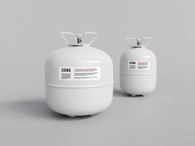 Psd liquid gas cylinder mockup