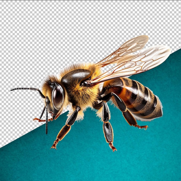 PSD 透明な背景の小さなミツバチ