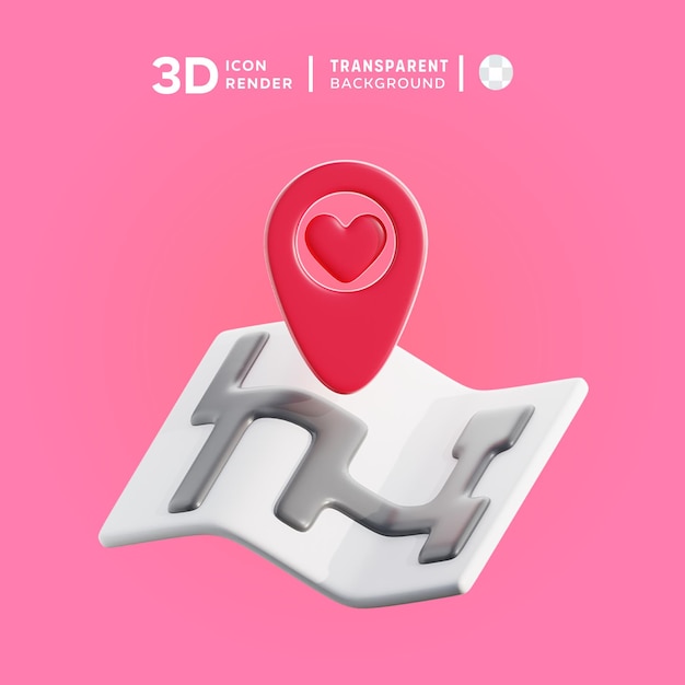 PSD psd-locatie 3d-icone illustratie