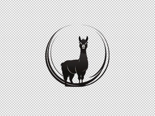 Psd of a logo of lama