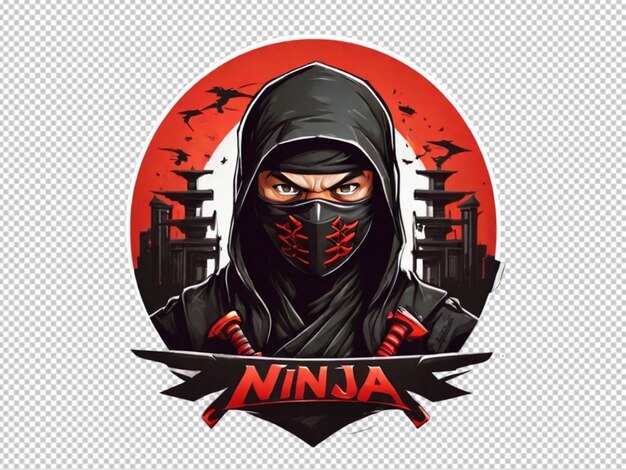 PSD psd logo ninja na przezroczystym tle