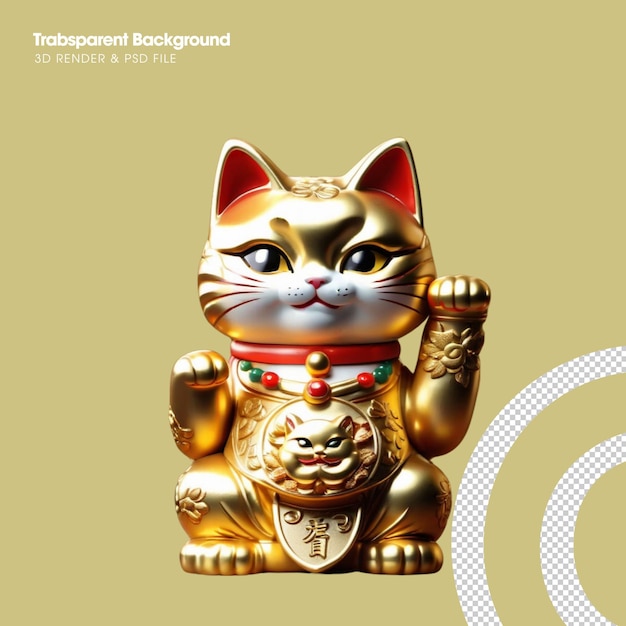 Psd lucky cat icon lucky cat element