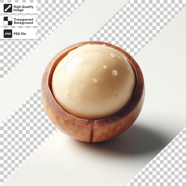 PSD psd macadamia nut on transparent background with editable mask layer