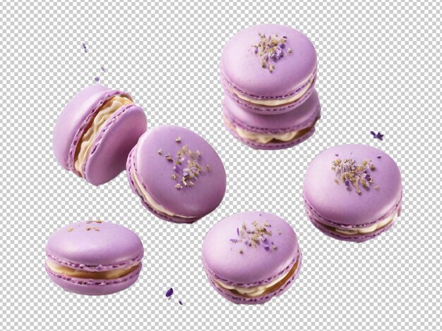 PSD psd macarons png on a transparent background