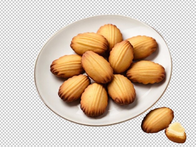 PSD psd of a madeleine cookie on transparent background