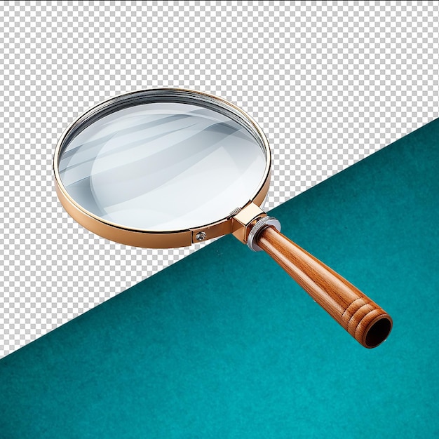 PSD psd magnifying glass on transparent background