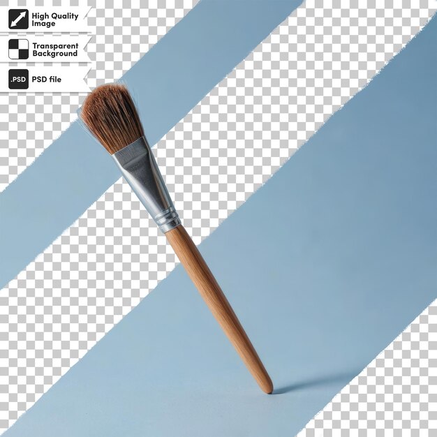 Psd make up brushes on blue on transparent background with editable mask layer