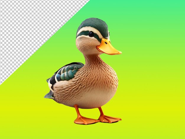 PSD psd of a mallard on transparent background