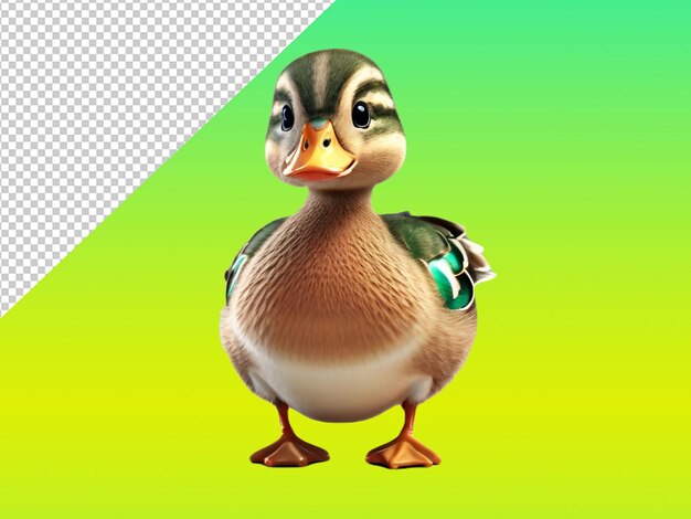 PSD psd of a mallard on transparent background