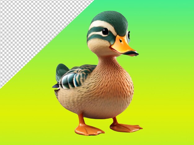 PSD psd of a mallard on transparent background