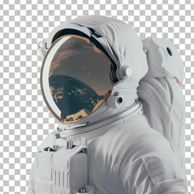 Psd man in a space suit isolated on a transparent background