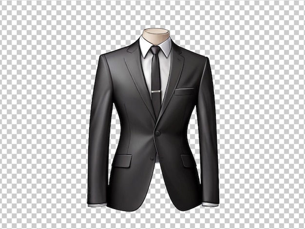 Psd of a man suit on transparent background