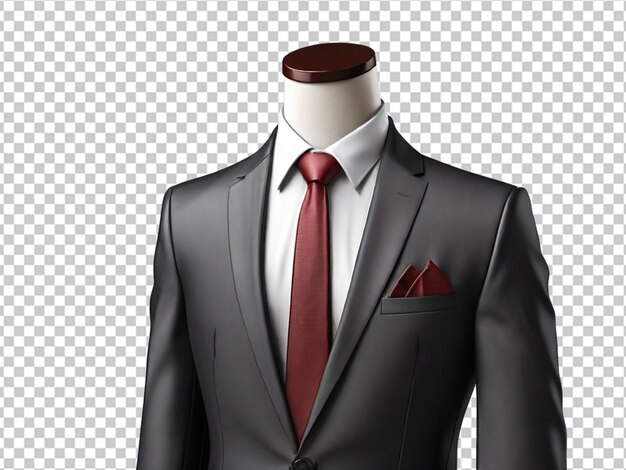 PSD psd of a man suit on transparent background