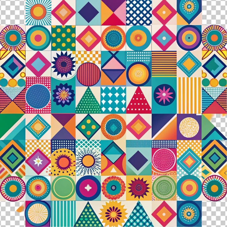 PSD psd of a mandala design on transparent background