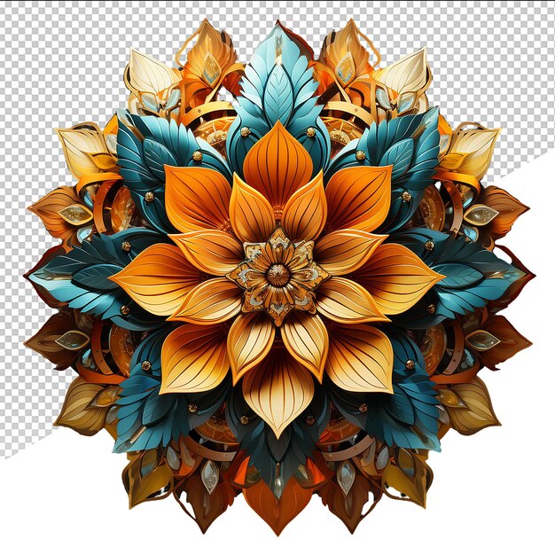 PSD psd mandala patterns on isolated background