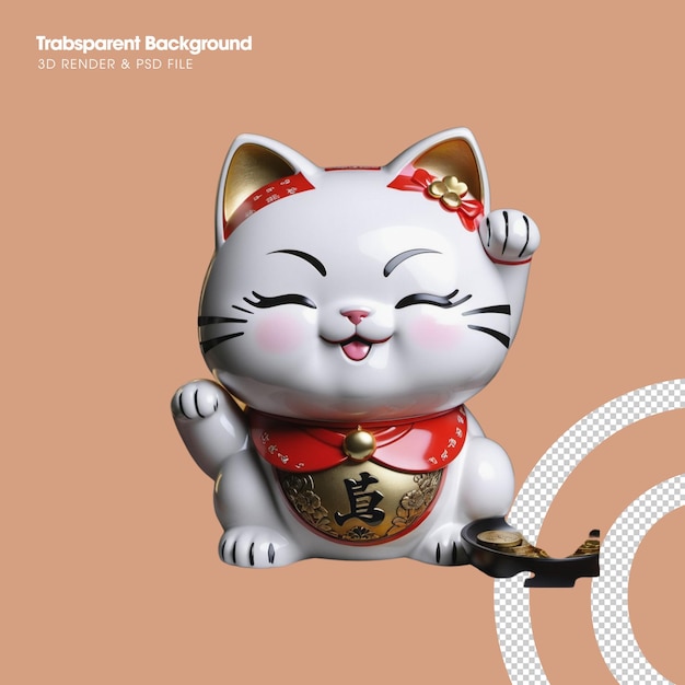 PSD psd maneki neko isolated