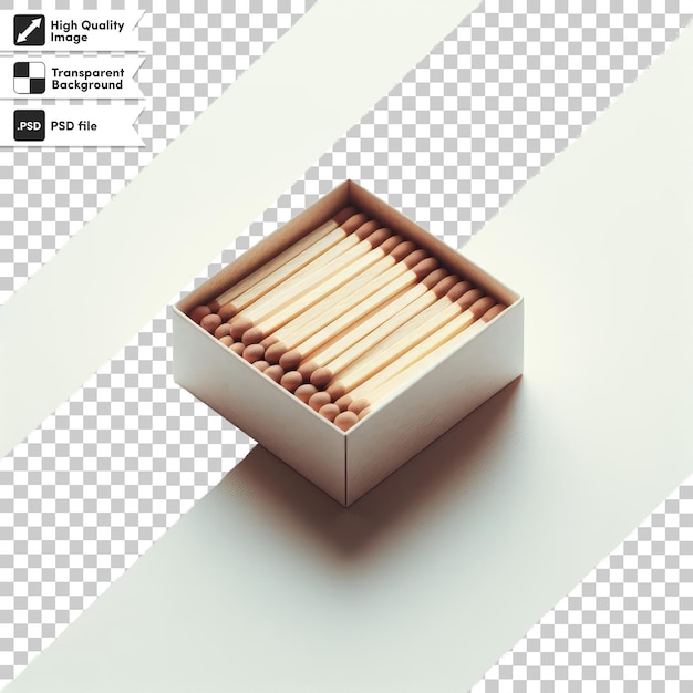 PSD psd matches in matcbox on transparent background with editable mask layer