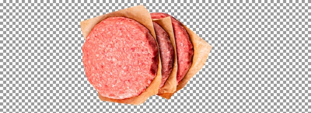 Psd meat on isolated and transparent background