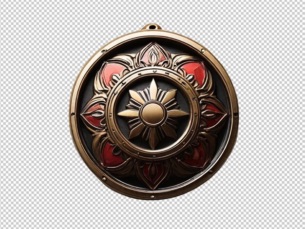 PSD psd of a medallion design on transparent background