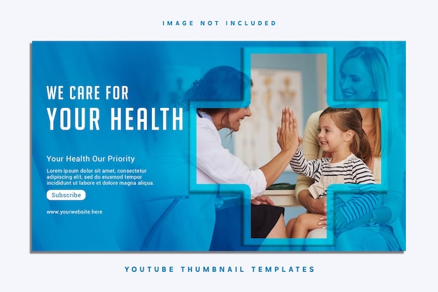 PSD psd医療デザインyoutubeサムネイル