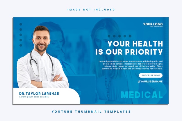 Psd医療デザインyoutubeサムネイル
