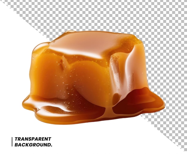 PSD psd melted caramel candy isolated