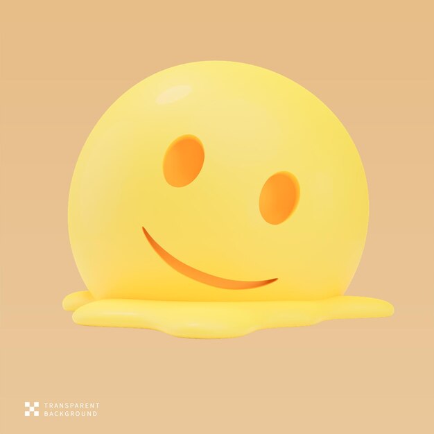 PSD melting 3D Illustration