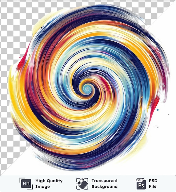 PSD psd met transparante psychedelische wervelingen vector symbool zuur wervelwind